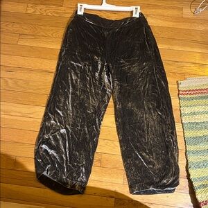 Silver Velvet Pants